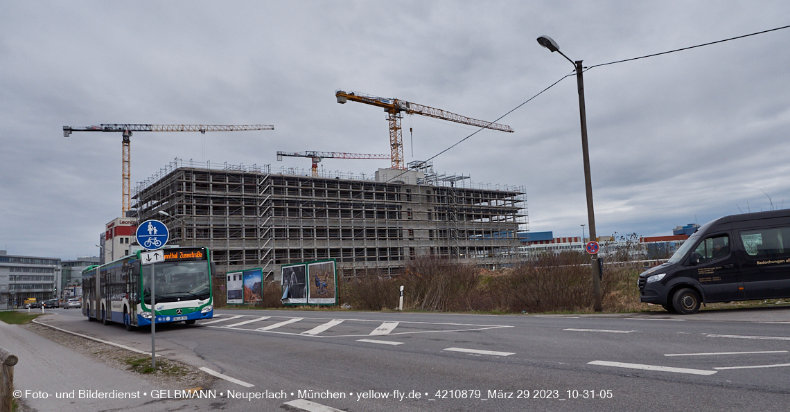 29.03.2023 - Baustelle REVO und Umgebung in Neuperlach
